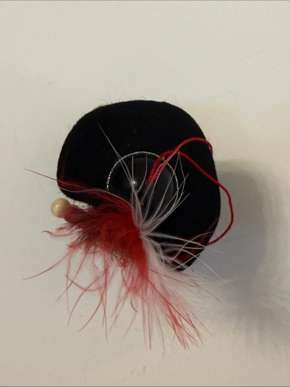 Steinbach Handcrafted Musketeer Porthos Blue Wooden Ornament Red Feather NEW